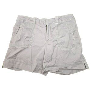 Eddie Bauer Womens Shorts Gray Cotton/Spandex  Size 14 JJ4018